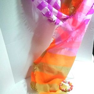 Light colorful scarf / wrap